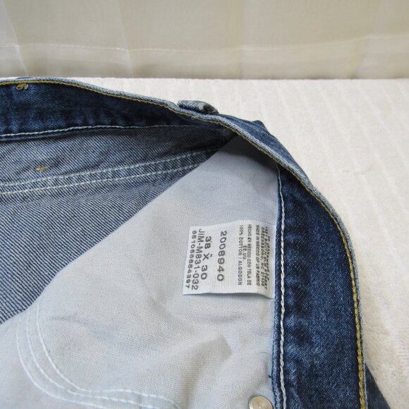 Lee Jeans Men Size 38 X 30 Blue Denim Regular Fit Medium Wash Western Normcore G - Picture 12 of 15